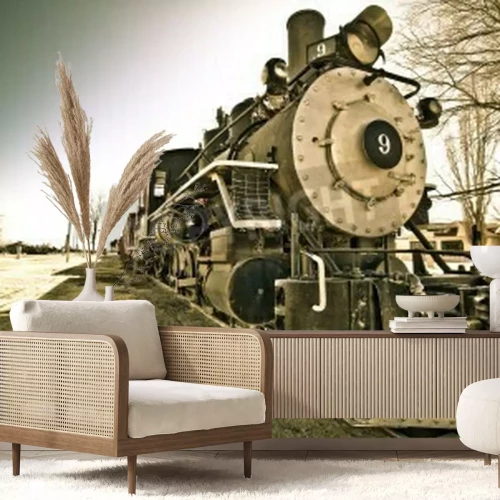 Papier peint  Train ancien locomotive