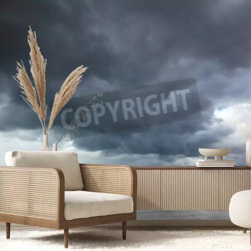 Papier peint  Tempête sur la plage