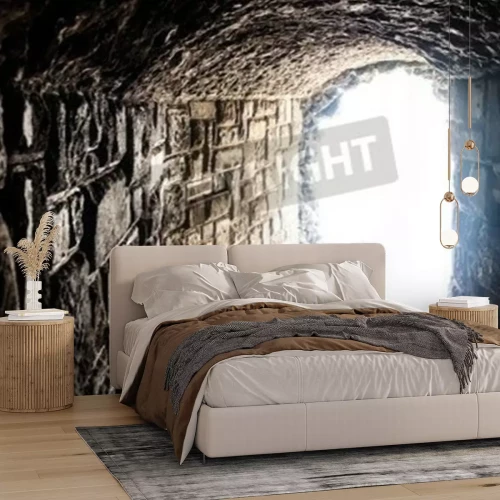 Papier peint  Lumière au bout du tunnel 3d