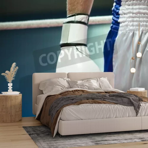 Papier peint  Boxeur prêt au combat