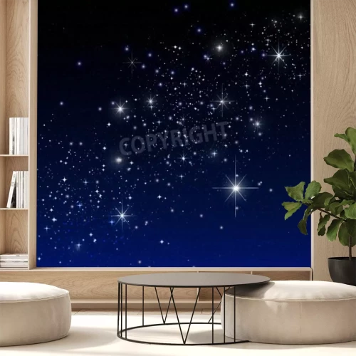 Papier peint  Motif avec des étoiles