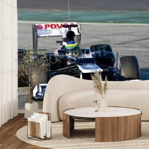 Papier peint  Bolide sur la piste de course en Espagne