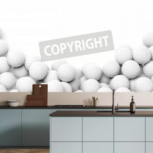 Papier peint  Sphères version balles de golf