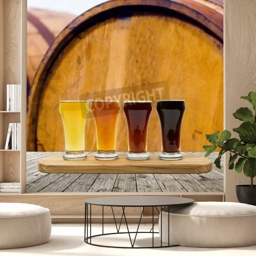 Papier peint  Boissons de couleurs différentes