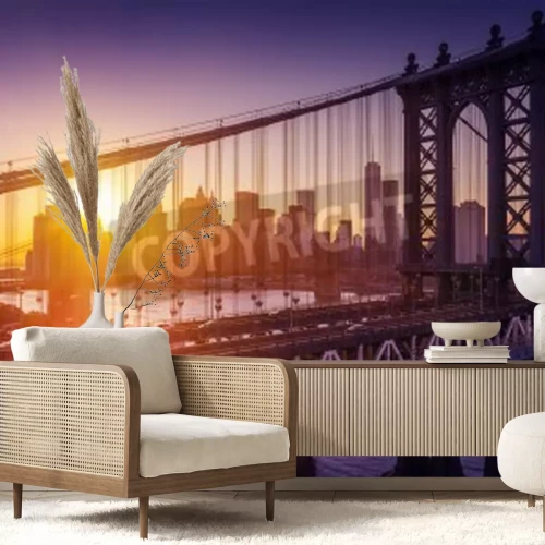 Papier peint  Lever de soleil à New York