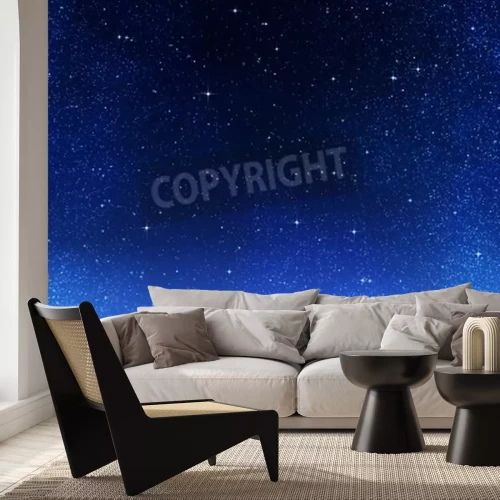 Papier peint  Vue de nuit avec des étoiles