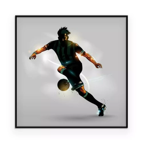 Poster  Image de Messi sur fond blanc