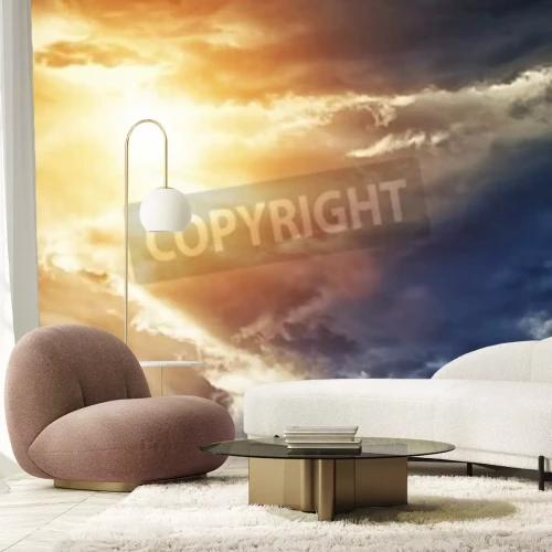 Papier peint  Nuages aux couleurs pastel