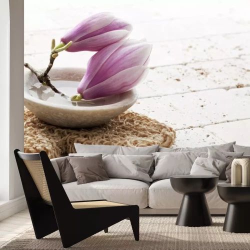 Sticker  Magnolia dans un bol d'eau