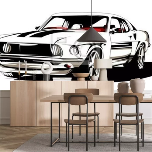 Papier peint  VOITURE DE COURSE II