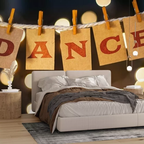 Papier peint  Notes avec le mot danse