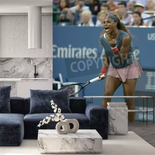 Papier peint  Tennis match sur le court