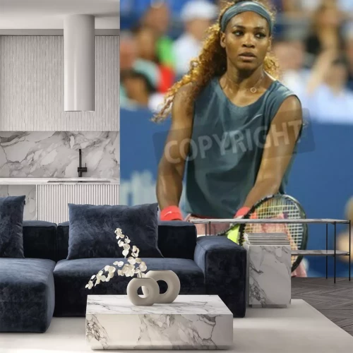 Papier peint  Serena Williams sur le court