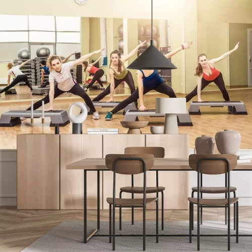 Sticker  Groupe des femmes qui font le step