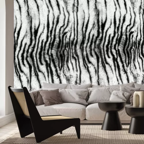 Papier peint  Texture fourrure tigre