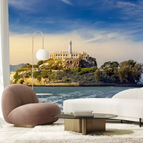 Papier peint  Île à San Francisco avec un château