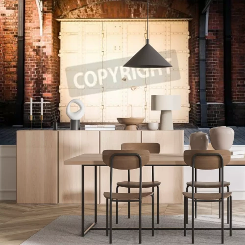 Papier peint  Grande porte en acier