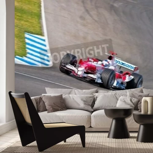 Papier peint  Jerez de la Frontera, Espagne - 22 juin: Olivier Panis Toyota F1 séance d'entraînement 22 juin 2005 à Jerez de la Frontera, Espagne