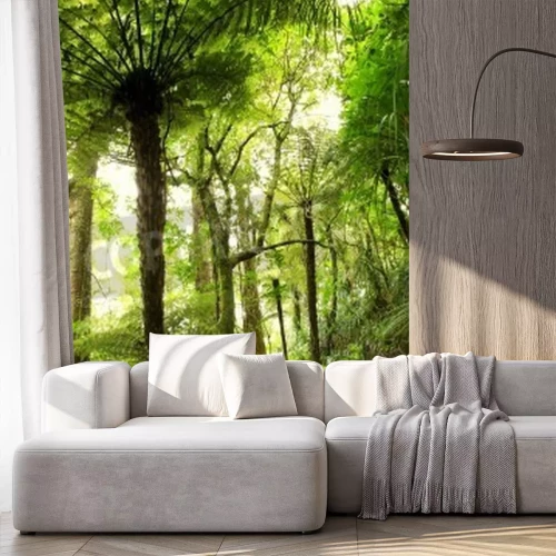 Papier peint  Des palmiers dans la jungle tropicale