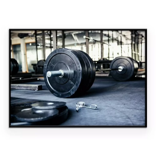 Poster  Poids au club de fitness