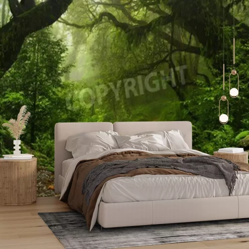 Papier peint  Les tropiques avec une végétation dense