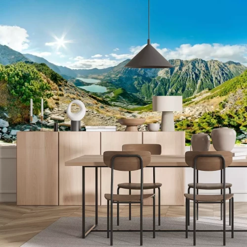 Papier peint  Vallée des Cinq Étangs paysage d'été