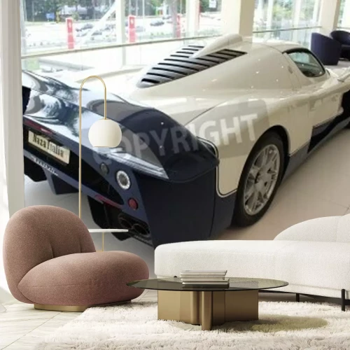 Papier peint  Back view of Maserati racing car at Naza Italia