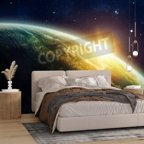 Papier peint  Lever de soleil sur le cosmos