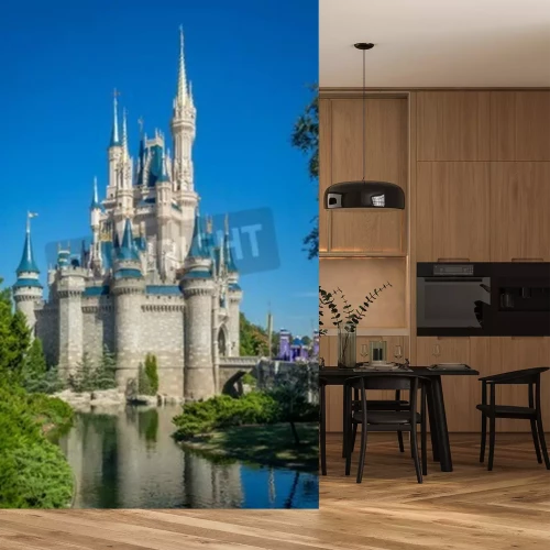 Papier peint  Château magique et hautes tours