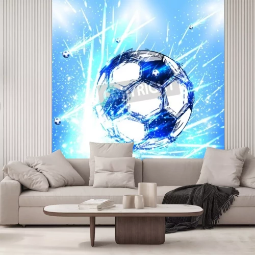 Papier peint  Motif pour jeunes avec des ballons de football