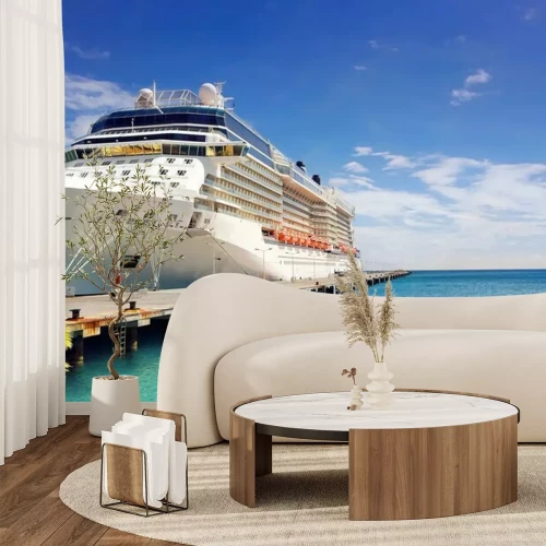 Papier peint  Luxury Cruise Ship Port