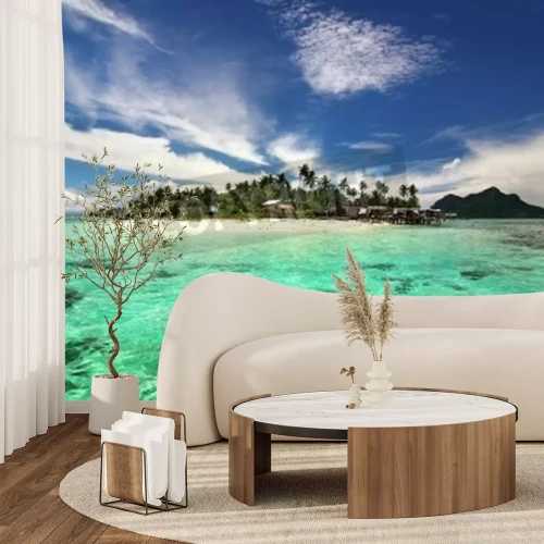 Papier peint  Tropiques et eau claire