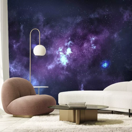Papier peint  Nébuleuse violette dans l'espace