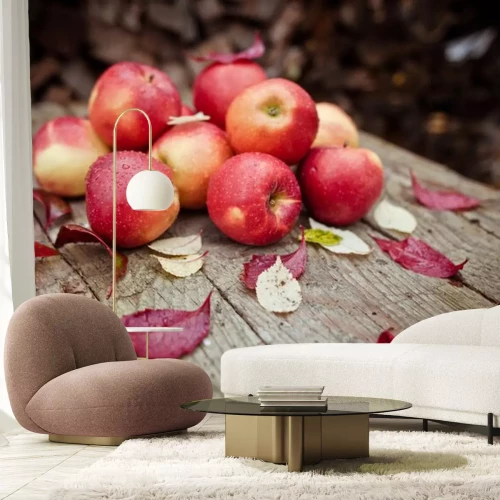 Sticker  Pommes et feuilles d'automne