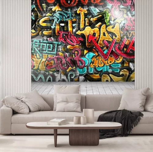 Papier peint  Graffiti sur le mur