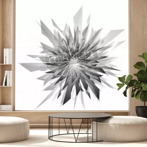 Papier peint  Fleur abstraite en 3D