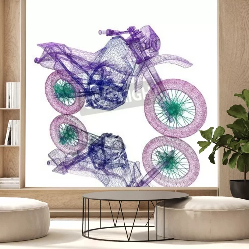 Papier peint  Sport 3D motocross