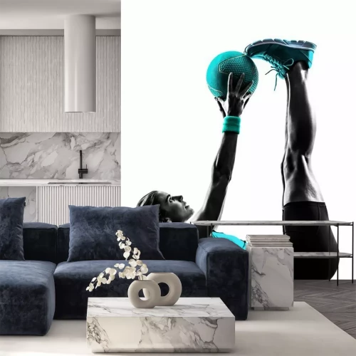 Papier peint  Fitness entraînement avec un ballon