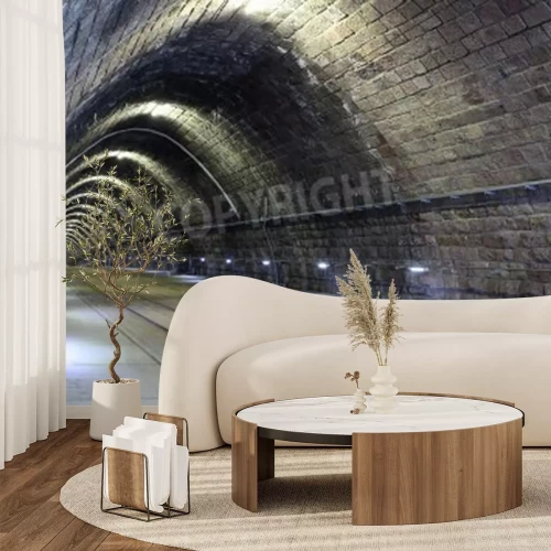 Papier peint  Tunnel ferroviaire ambiance