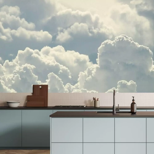 Papier peint  Nuages blancs en gros plan