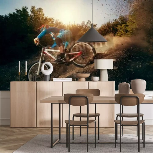 Papier peint  Vélo tout terrain sur la piste