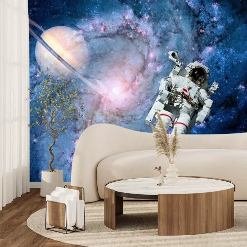 Papier peint  Galaxie avec un astronaute