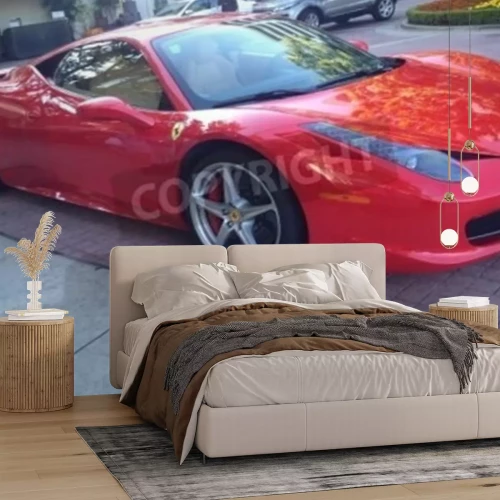 Papier peint  Superbe rouge Ferrari