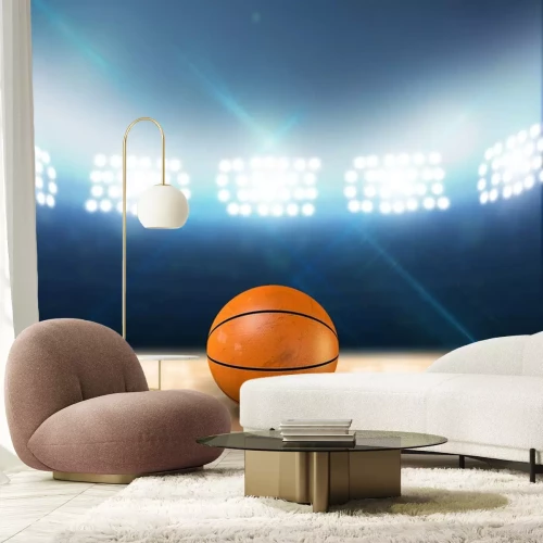 Sticker  Cour intérieure illuminée Basketball