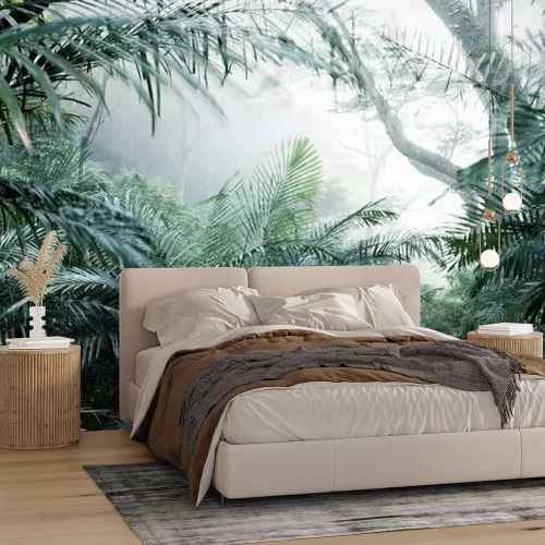 Papier peint  Tropiques en couleurs sombres