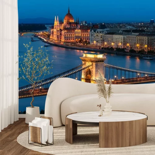 Papier peint  Le Parlement de Budapest la nuit