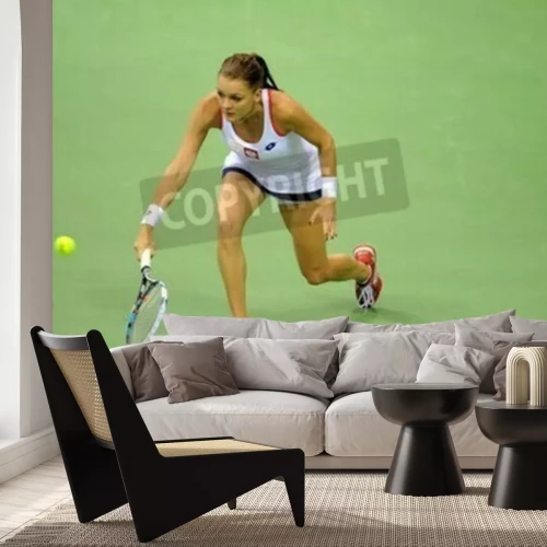 Papier peint  Radwanska sur le court