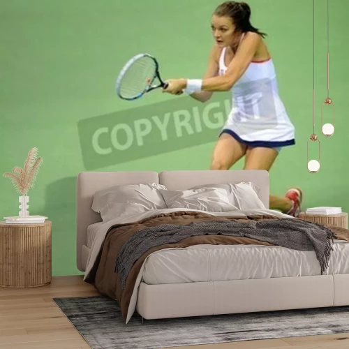 Papier peint  Agnieszka Radwanska joue la balle