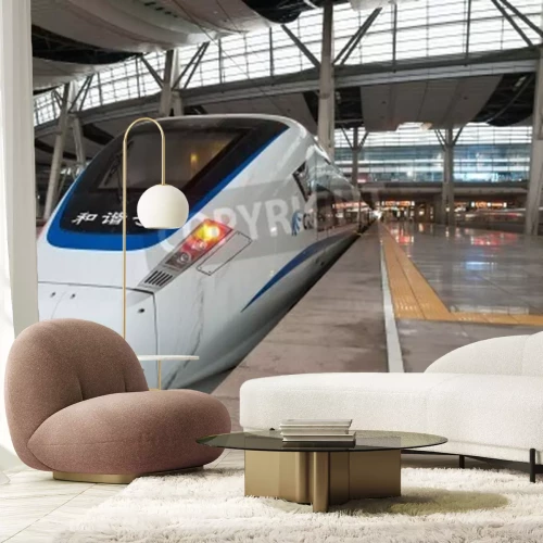 Papier peint  Train chinois moderne