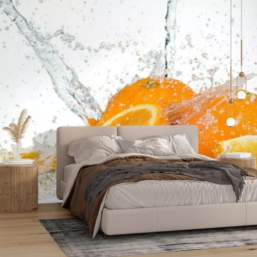 Papier peint  Oranges dans l'eau